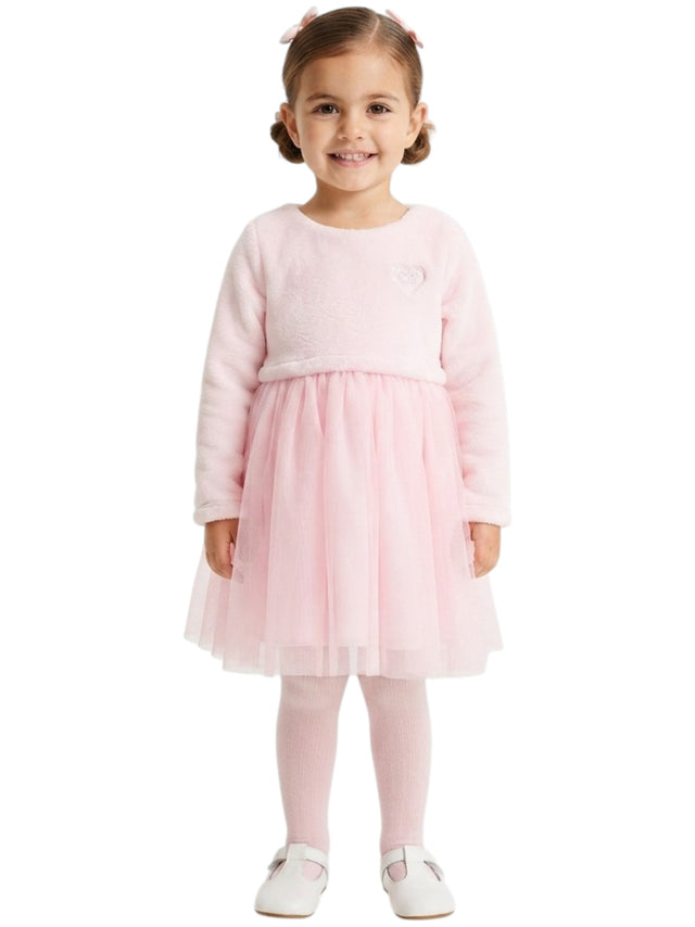Image for Kids girl's Faux Fur Dress,Light Pink