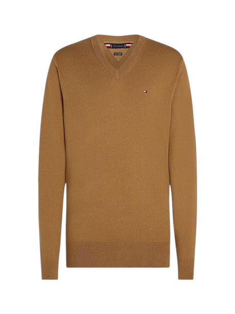 Image for Men's Plain Polo Sweater,Brown