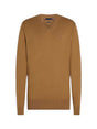 Image for Men's Plain Polo Sweater,Brown