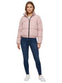 Image for Women's Plain Quilted Jacket,Pink