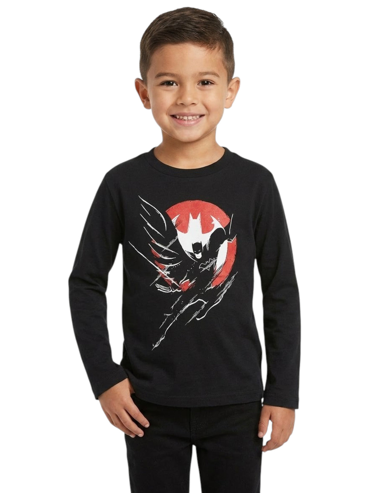 Image for Kids Boy's Printed Top,Black
