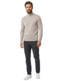 Image for Men's Plain Solid Sweaters,Beige