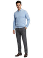 Image for Men's Plain Solid Sweaters,Light Blue