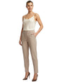 Image for Women's Plain Solid Pant,Beige