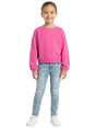 Image for Kids Girl's Plain Solid Sweaters,Hot Pink