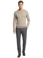 Image for Men's Plain Solid Sweaters,Beige