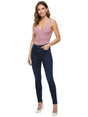 Image for Women's Ribbed Glitter Top,Pink