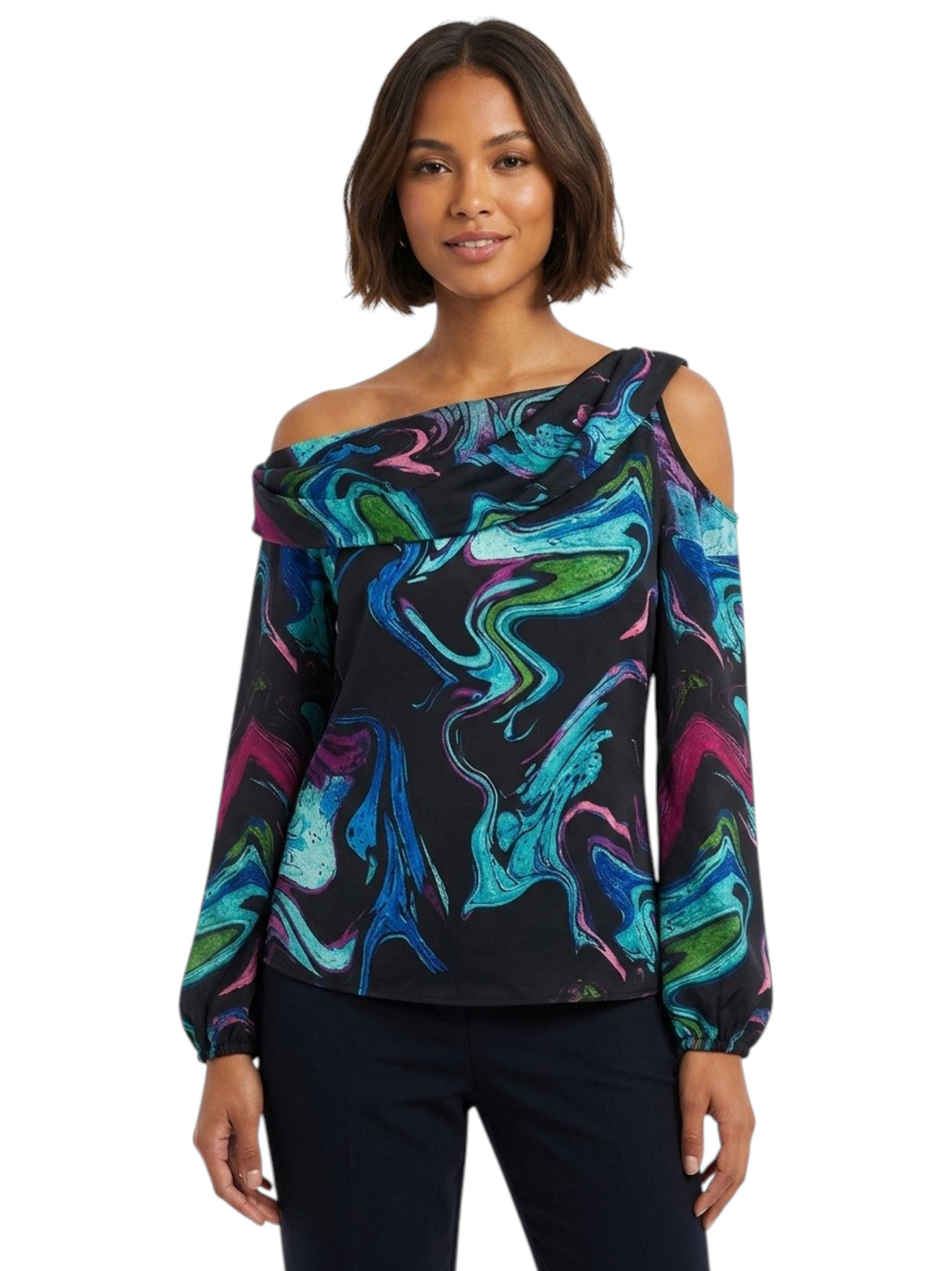 Image for Women's Printed Top,Multi