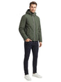 Image for Men's Plain Puffer Jacket,Olive