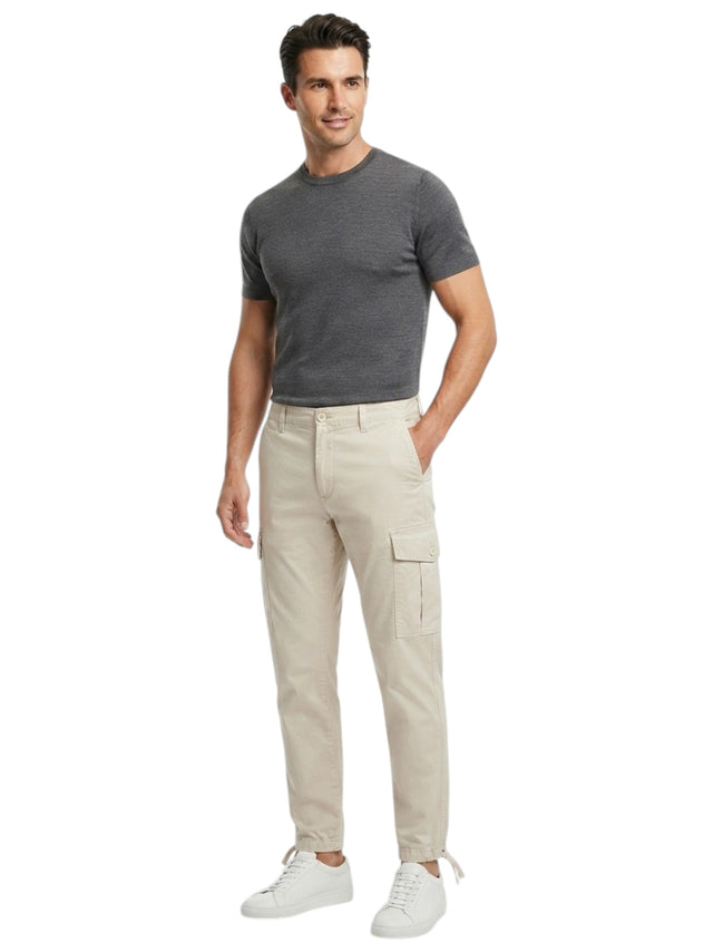 Image for Men's Plain Pants,Light Beige