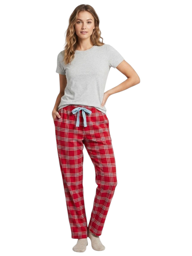 Image for Women's Printed Sleepwear Pant,Red