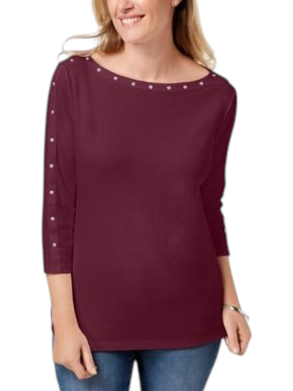 Image for Women's Strass Top,Burgandy