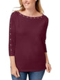 Image for Women's Strass Top,Burgandy