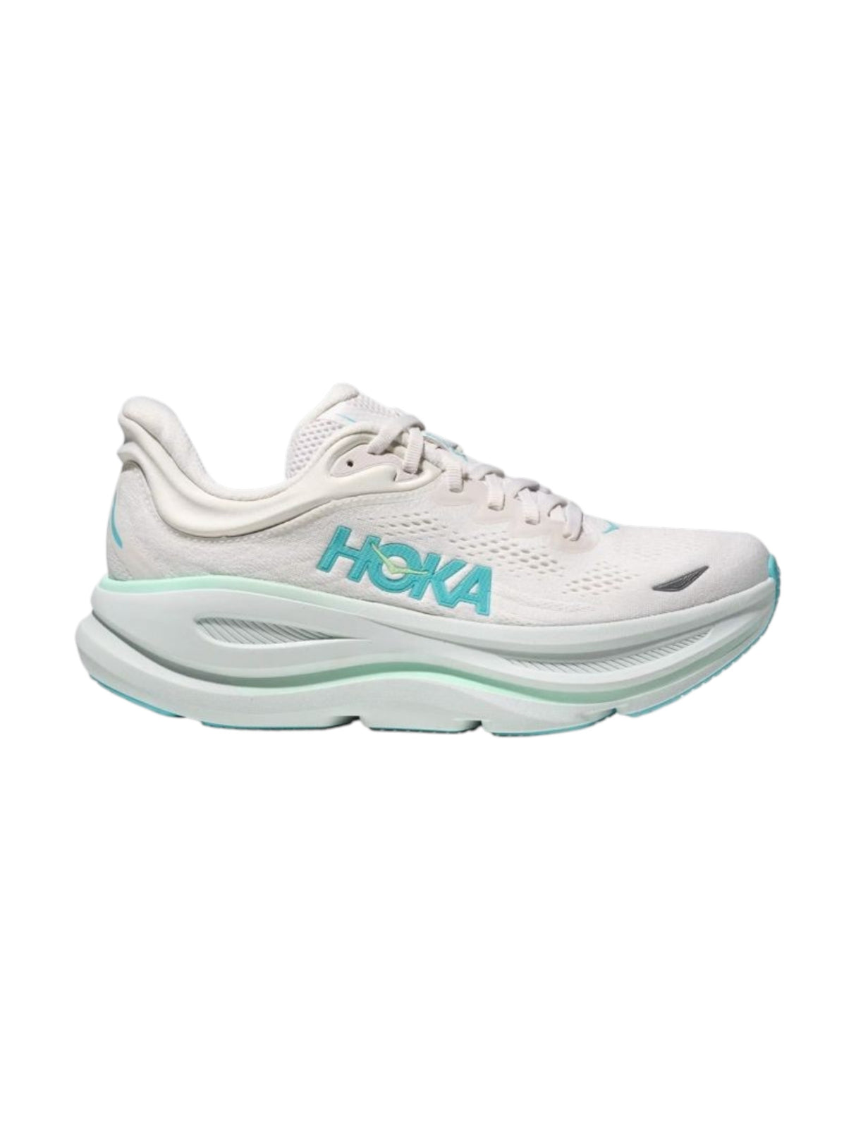 Image for  Bondi 9 Running Women's Logo Patched Shoes,White
