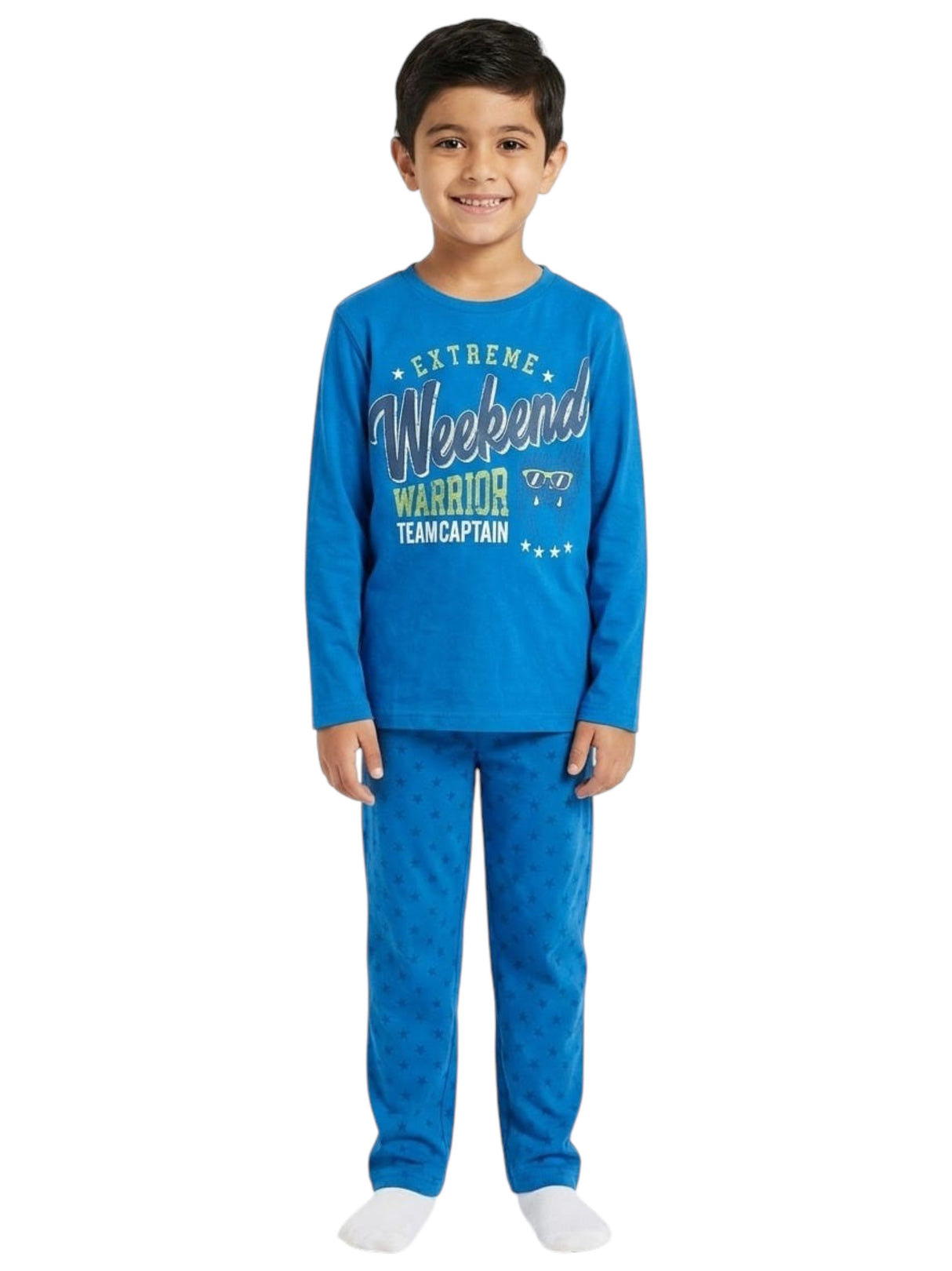 Image for Kids Boy's Printed Sleepwear Top,Blue