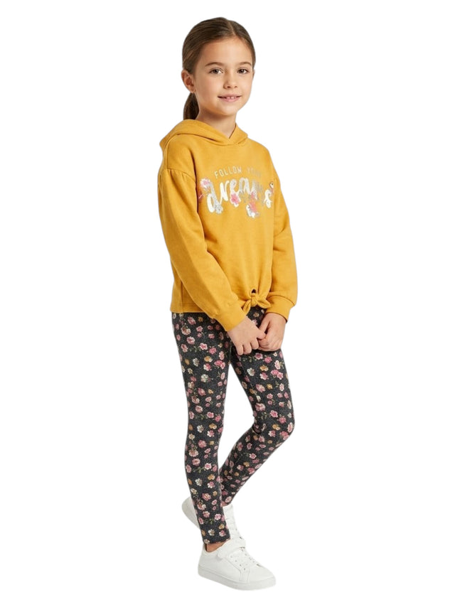 Image for Kids Girl's Printed Set 2 Pieces,Dusty Yellow