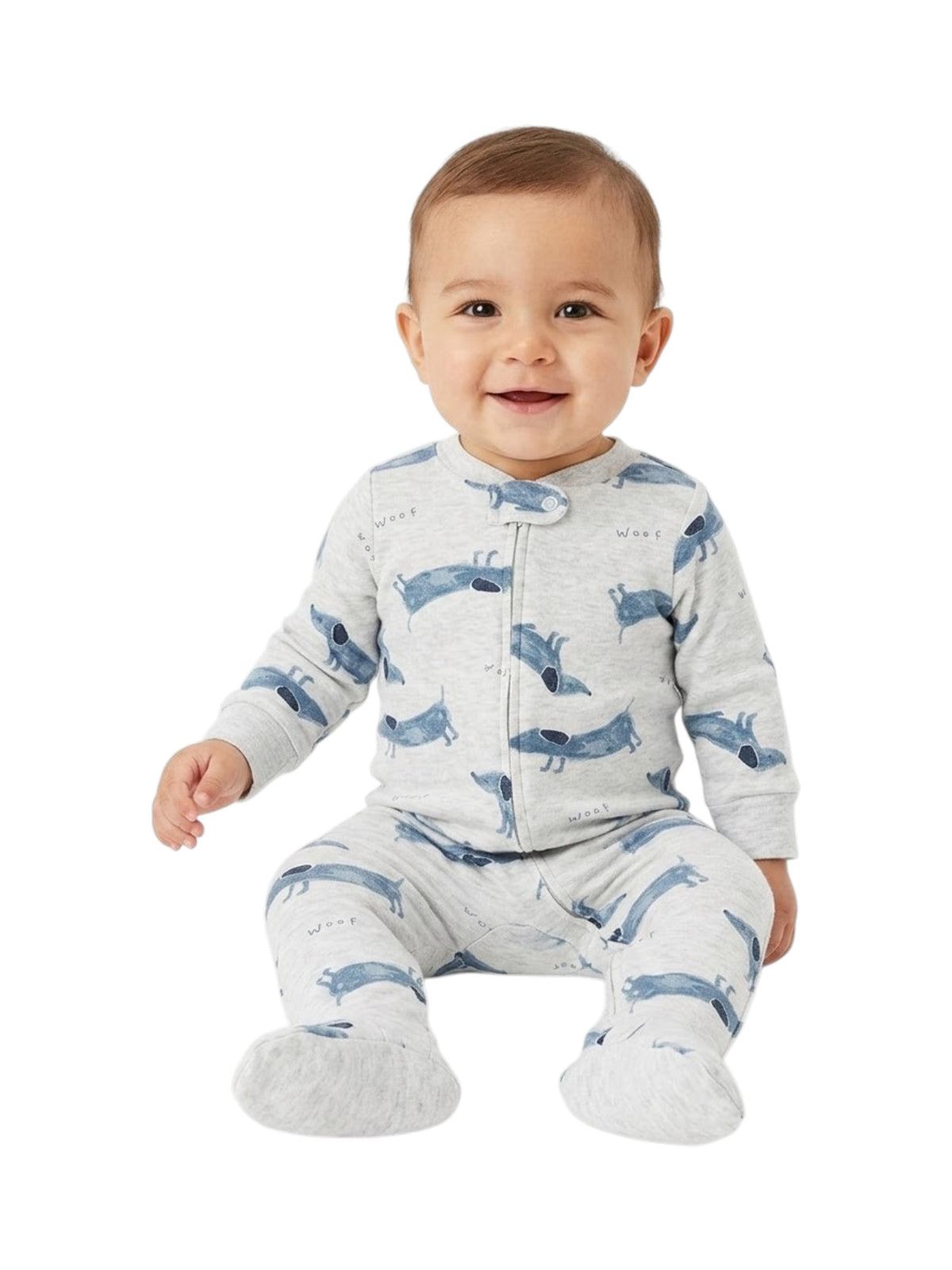Image for Kids Boy's Printed Jumpsuit,Grey