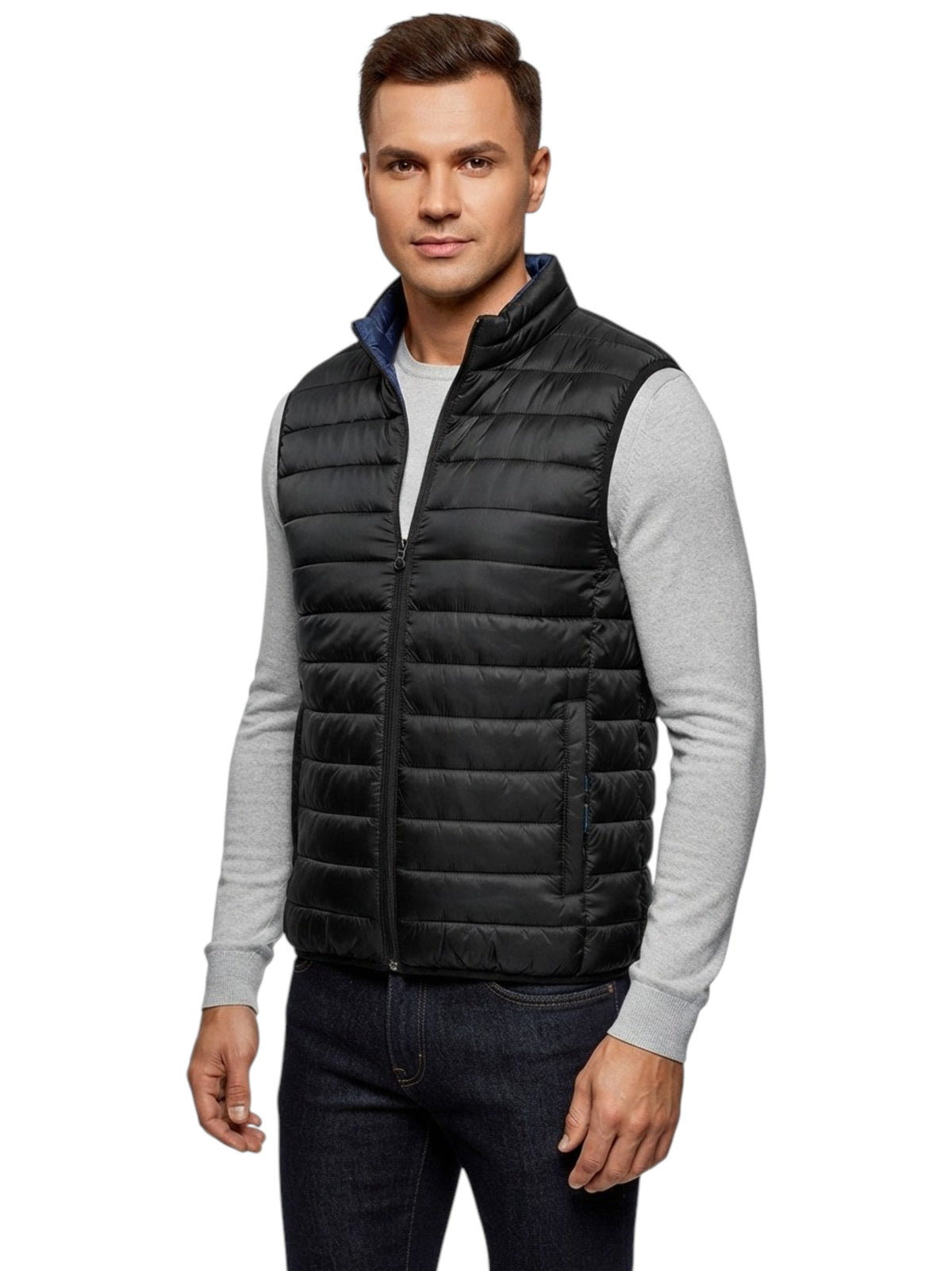 Image for Men's Plain Vest,Black
