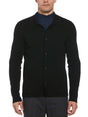 Image for Men's Textured Cardigan,Black