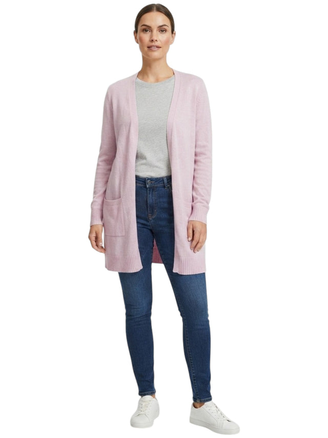 Image for Women's Plain Solid Cardigan,Pink