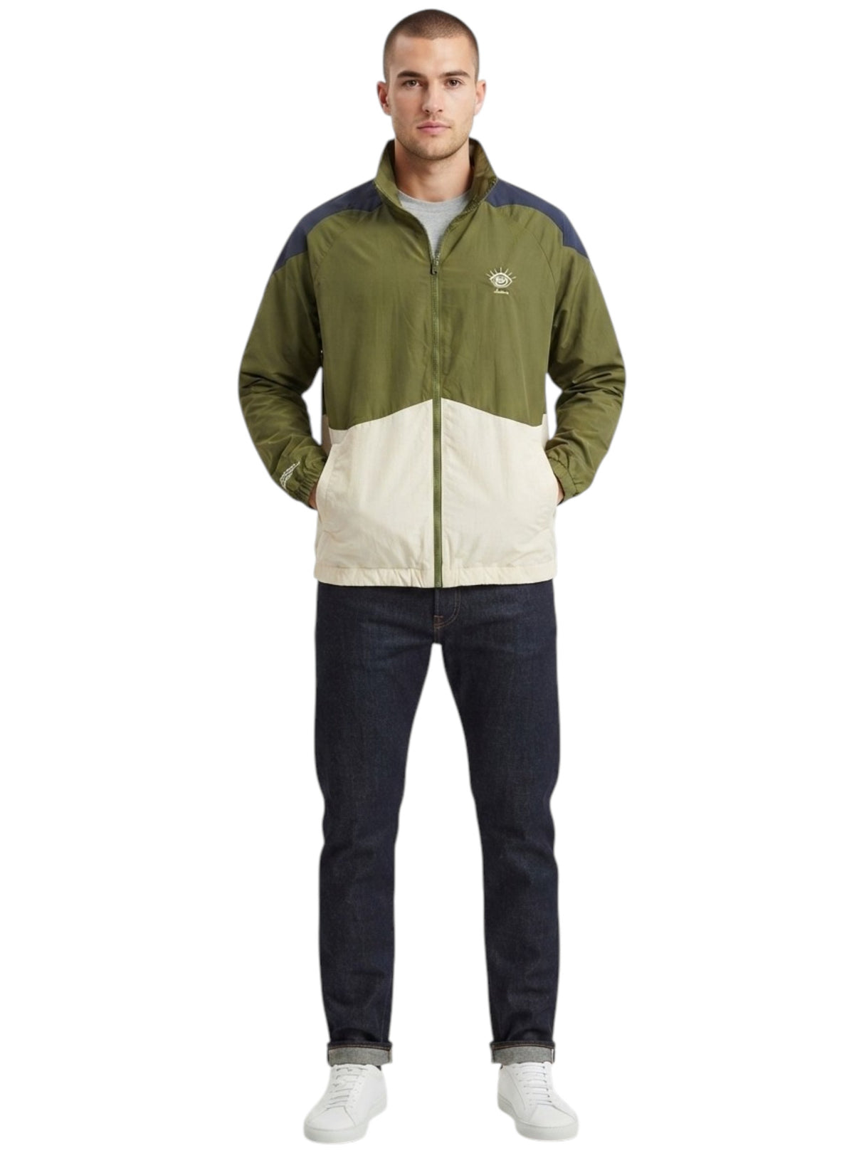 Image for Men's Colorblocked Jacket,Multi