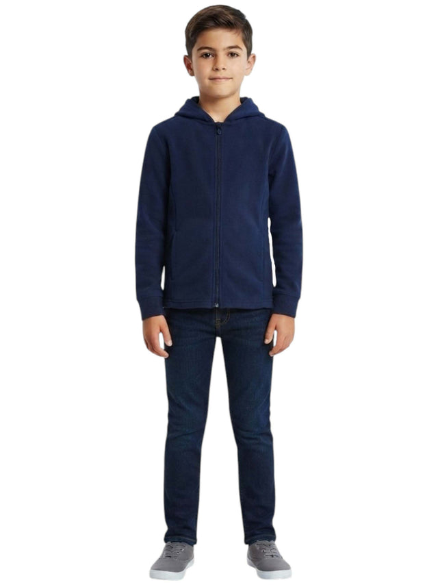 Image for Kids Boy's Plain Solid Hoodies,Navy