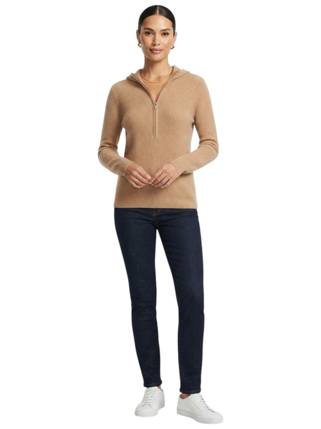 Image for Women's Ribbed Sweaters,Dark Beige