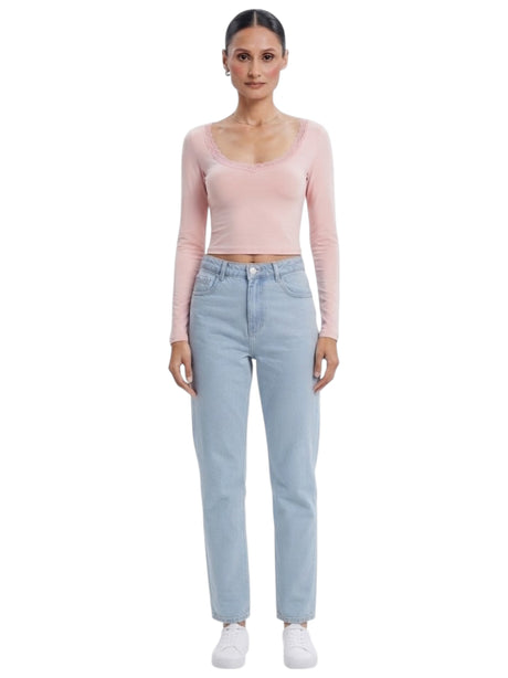 Image for Women's Plain Top Open Back,Pink