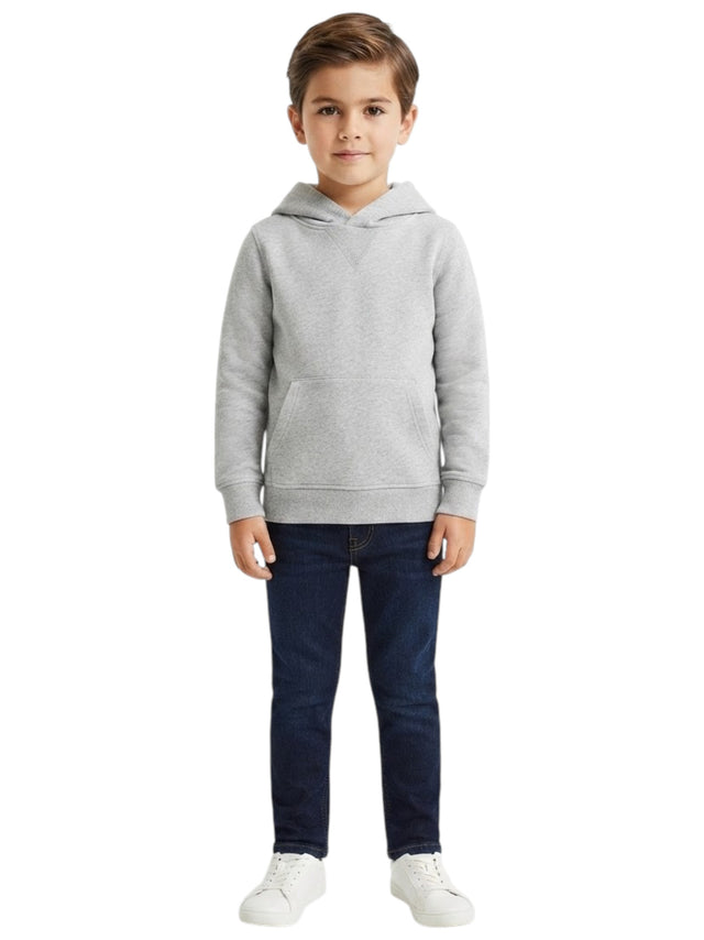 Image for Kids Boy's Plain Solid Hoodies,Grey
