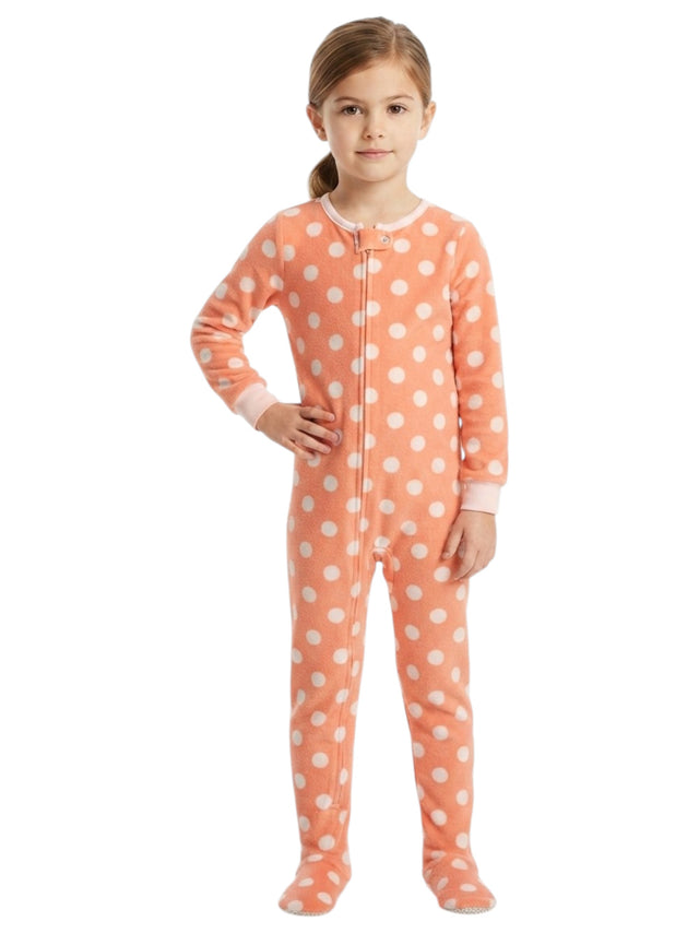 Image for Kids Girl's Printed Jumpsuit,Coral