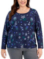 Image for Women's Printed Top,Navy