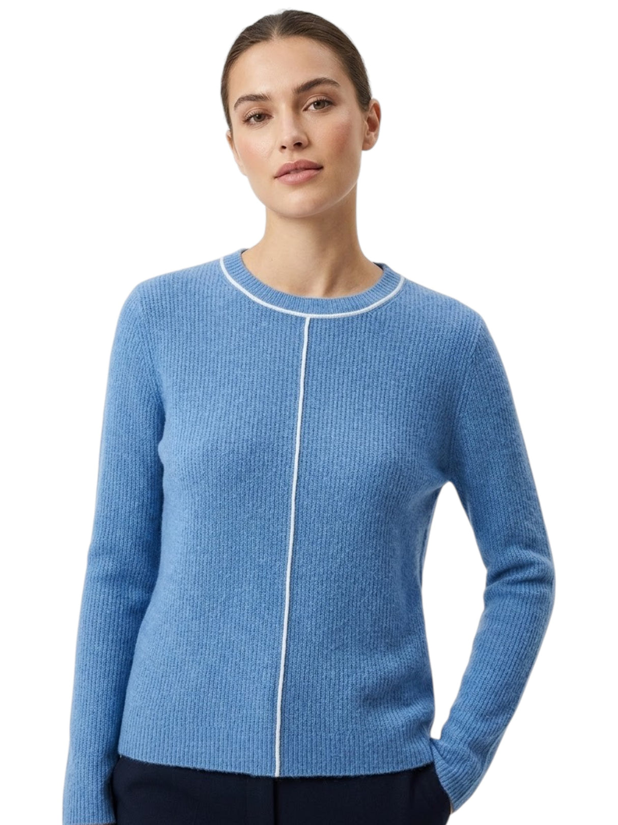 Image for Women's Textured Sweaters,Dusty Blue