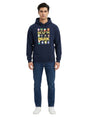 Image for Men's Printed Hoodies,Navy