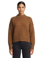Image for Women's Textured Sweater,Brown