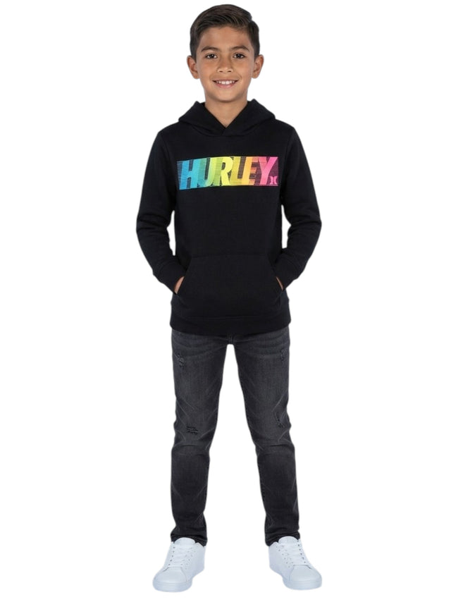 Image for Kids boy's Brand Logo Printed Hoodies,Black