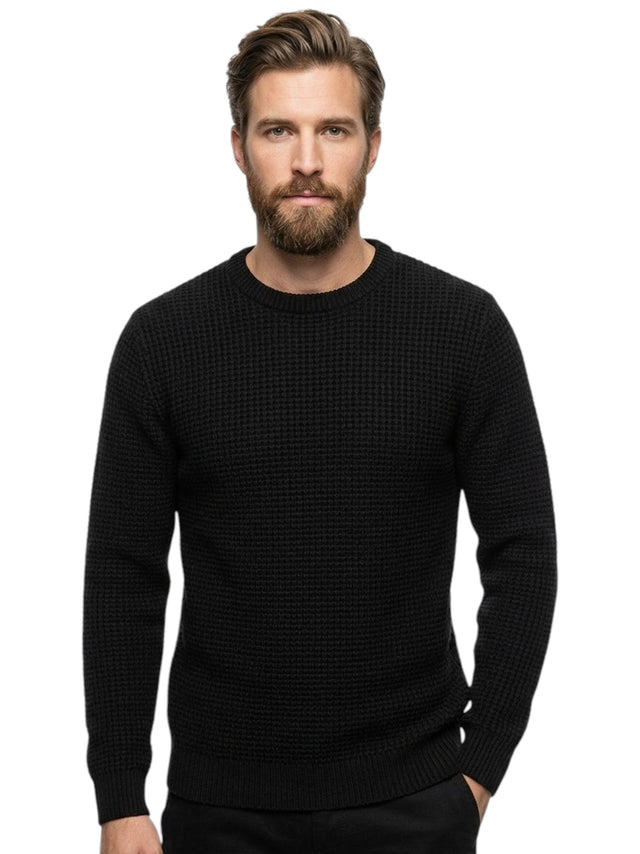 Image for Men's textured Sweater,Black