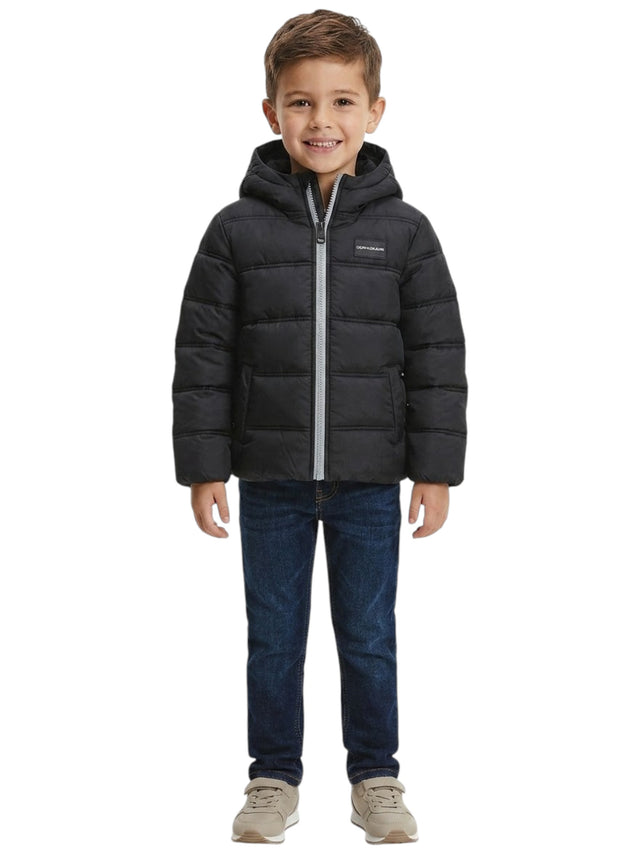 Image for Kids Boy's Plain Bubble Jacket,Black