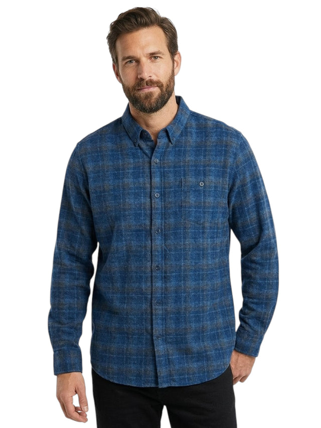 Image for Men's Prited Dress Shirt,Navy