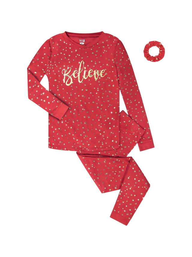 Image for Kids Girl's Printed Set 3 Pieces,Red