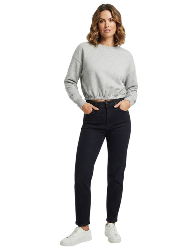 Image for Women's Plain Solid Sweaters,Grey