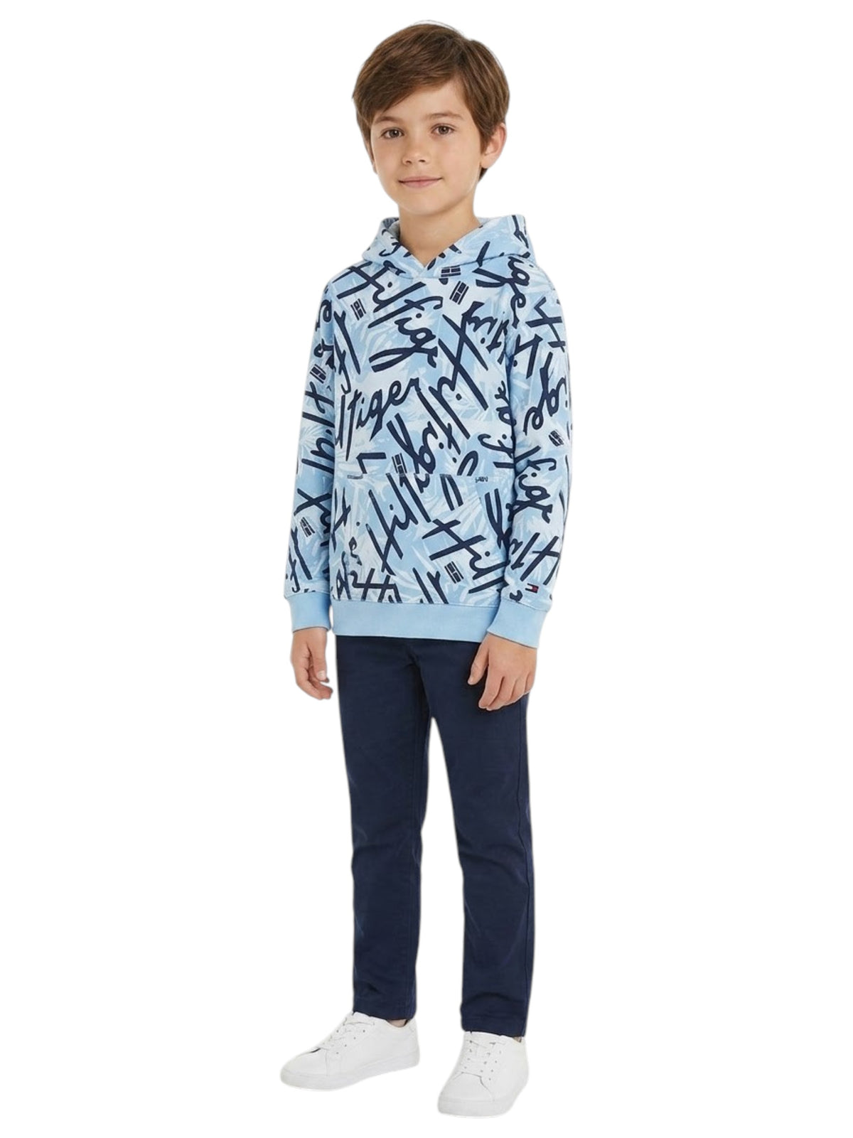 Image for Kids Boy's Printed Hoodies,Blue