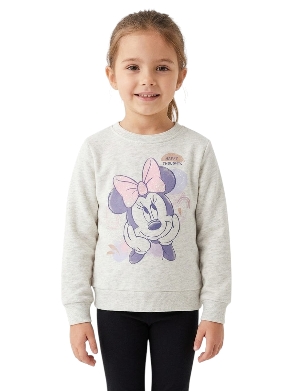 Image for Kids Girl's Graohic Printed Sweaters,Light Grey