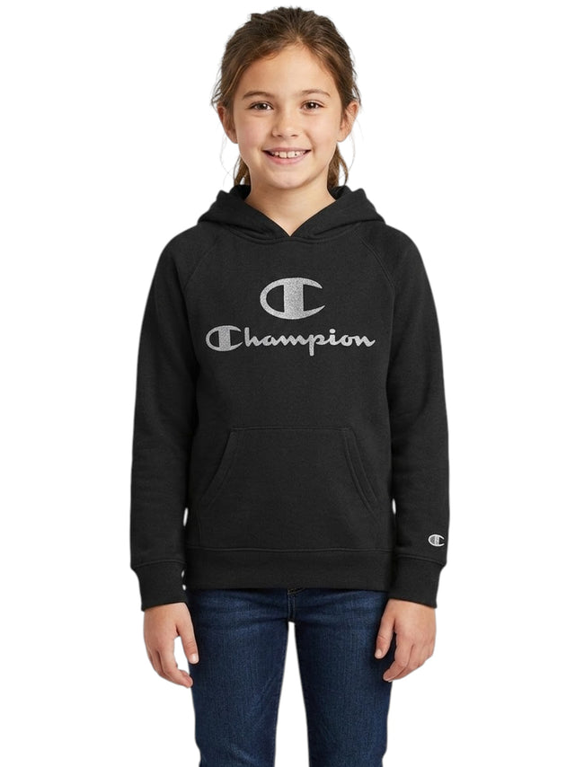 Image for Kids Girl's Brand Logo Printed Hoodies,Black