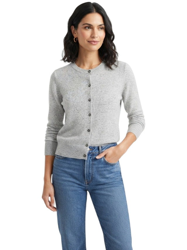 Image for Women's Textured Cardigan,Grey