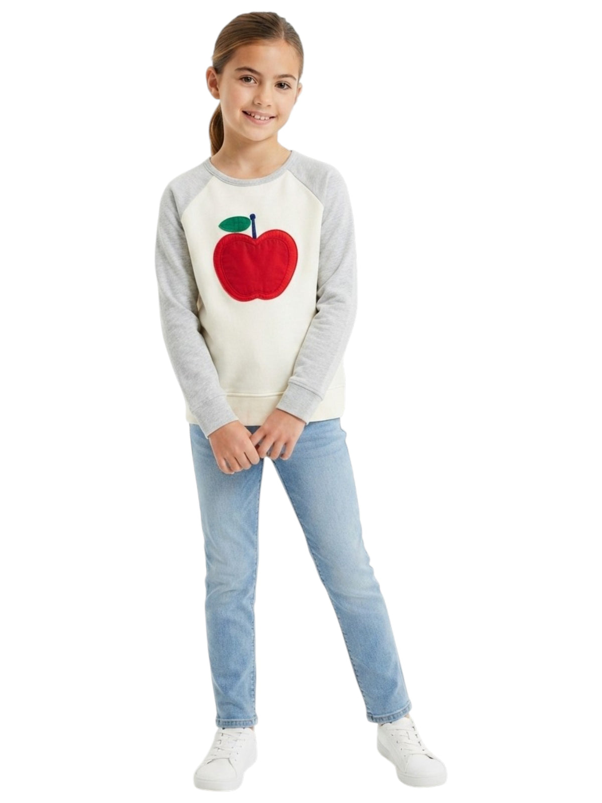 Image for Kids Girl's Printed Top,Grey