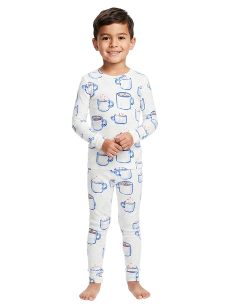 Image for Kids Boy's Printed Sleepwear Set 2 Pieces,White