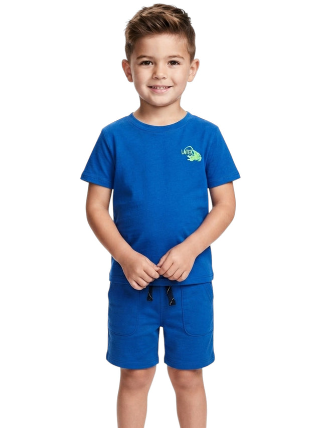 Image for Kids Boy's Textured Sleepwear Set 2 Pieces,Blue