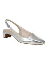 Image for Women's Plain kitten Heeled Shoes,Silver