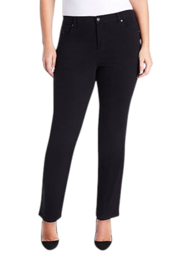 Image for Women's Plain Solid Jeans,Black