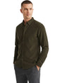 Image for Men's Textured Dress Shirt,Dark Olive